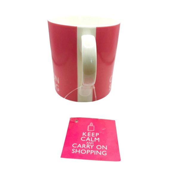 Keep Calm And Carry On Shopping Ceramic Coffee Mug by Kent Pottery NWT - Picture 5 of 8